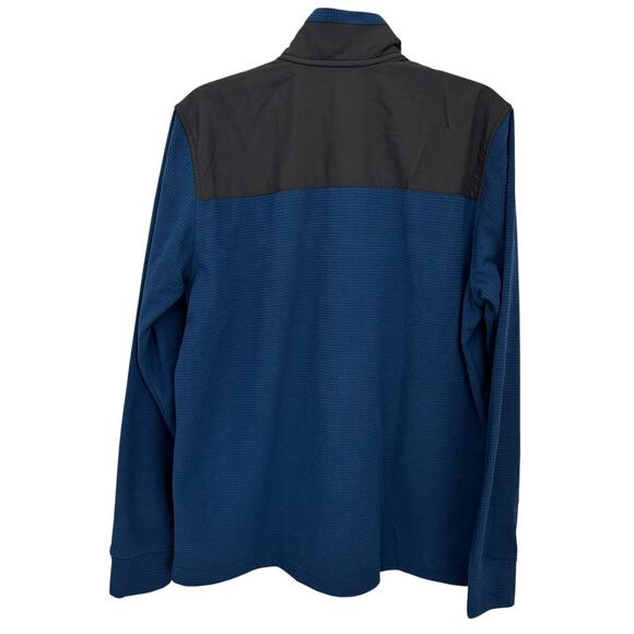 Outdoor Research Men’s Size L Trail Mix Fleece 1/4 Zip Blue - Picture 2 of 9
